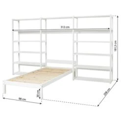 Open Kast Storey Met Bed III -Thuis - kinderkamer 1000255172 210421 14092800082 SKETCH DETAILS P000000001000255172 sketch