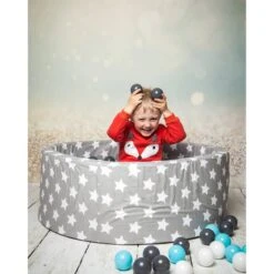 Ballenbad Soft White Stars Grijs 5 Ballenbad Soft White Stars Grijs -Thuis - kinderkamer 1000265930 210514 17591400041 MOOD DETAILS P000000001000265930 mood