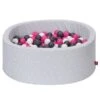 Ballenbad Soft Geo Cube Grijs