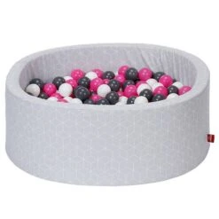 Ballenbad Soft Geo Cube Grijs