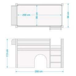 Hoogslaper Jelle Dragons -Thuis - kinderkamer 1000287879 210902 14424300143 SKETCH DETAILS P000000001000287879 sketch