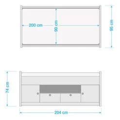 Bed Met Opbergruimte Rocco II -Thuis - kinderkamer 1000291170 210910 11034500047 SKETCH DETAILS P000000001000291170 sketch