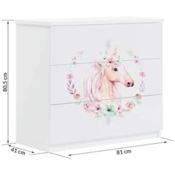 Ladekast Babydreams Eenhoorn II -Thuis - kinderkamer 1000306510 211123 083722000524 SKETCH DETAILS P000000001000306510 sketch