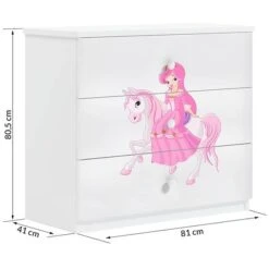 Ladekast Babydreams Prinses -Thuis - kinderkamer 1000306515 211123 083722000535 SKETCH DETAILS P000000001000306515 sketch