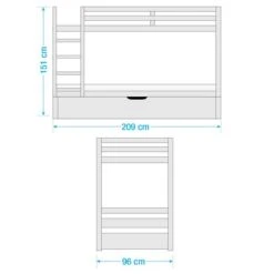 Stapelbed Finn (incl. Extra Bed) -Thuis - kinderkamer 1000314983 211216 14100100689 SKETCH DETAILS P000000001000314983 sketch