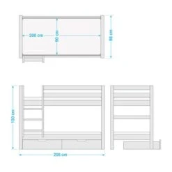 Stapelbed Jelle Paw Patrol I -Thuis - kinderkamer 1000352201 220608 500 SKETCH DETAILS P000000001000352201 sketch