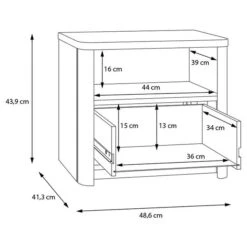 Nachtkastje Twyford -Thuis - kinderkamer 1000366445 220919 501 SKETCH DETAILS P000000001000366445 sketch