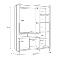 Kledingkast Twyford -Thuis - kinderkamer 1000366482 220919 501 SKETCH DETAILS P000000001000366482 sketch