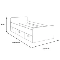 Eenpersoonsbed Upwell -Thuis - kinderkamer 1000366496 220919 500 SKETCH DETAILS P000000001000366496 sketch