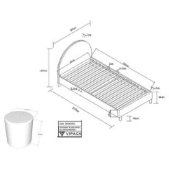 Tienerbed-set Moon -Thuis - kinderkamer 1000407940 231025 500 SKETCH DETAILS P000000001000407940 sketch