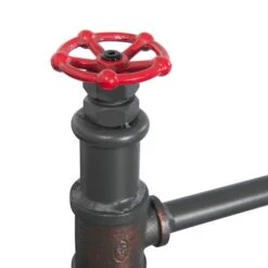 Bed Water Pipe -Thuis - kinderkamer bett water pipe stahl schwarz kupfer 120 x 200cm 4891784