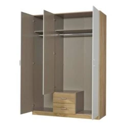 Combinatiekledingkast Calma (3-deurs) -Thuis - kinderkamer kombikleiderschrank calma 3 tuerig eiche sonoma dekor alpinweiss 488770