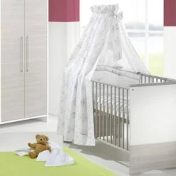 Babykamer Eco Silber (3-delig) -Thuis - kinderkamer schardt eco silber kinderzimmer silber lackiert m sc kse 0382 4