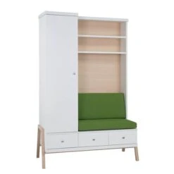 Kast Met Verschoningscommode Holly -Thuis - kinderkamer schrank mit wickelkommode holly altmuehlbuche dekor weiss 2644502