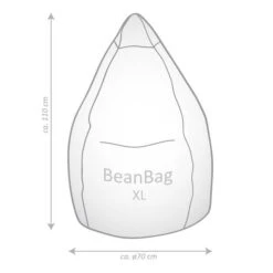 Zitzak Fluffy Hearts -Thuis - kinderkamer sitzsack fluffy hearts webstoff weiss 5078080