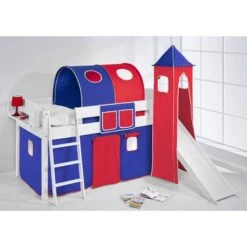 Thuis - kinderkamer -Thuis - kinderkamer spielbett ida 4105 blau rot 941602