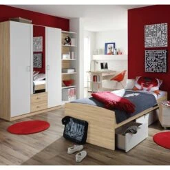 Thuis - kinderkamer -Thuis - kinderkamer umbauliege calma eiche sonoma dekor alpinweiss 390193